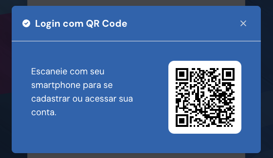 Modal com QR-Code
