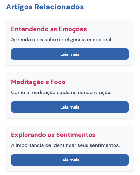 Artigos Relacionados