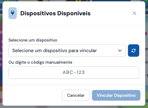 Modal Vincular Dispositivo