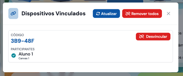 Modal Dispositivos Vinculados